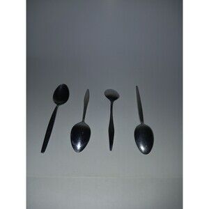 Lot Of 4 Made In Japan Spoons Stainless Steel Flatware Stanley Roberts SRI Astro